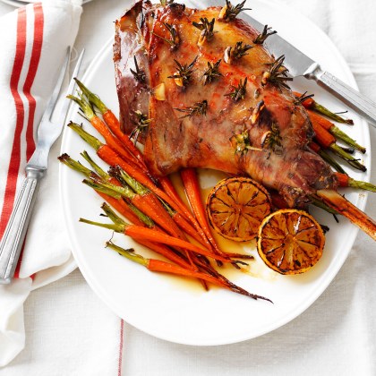 Rosemary, garlic and lemon roast lamb